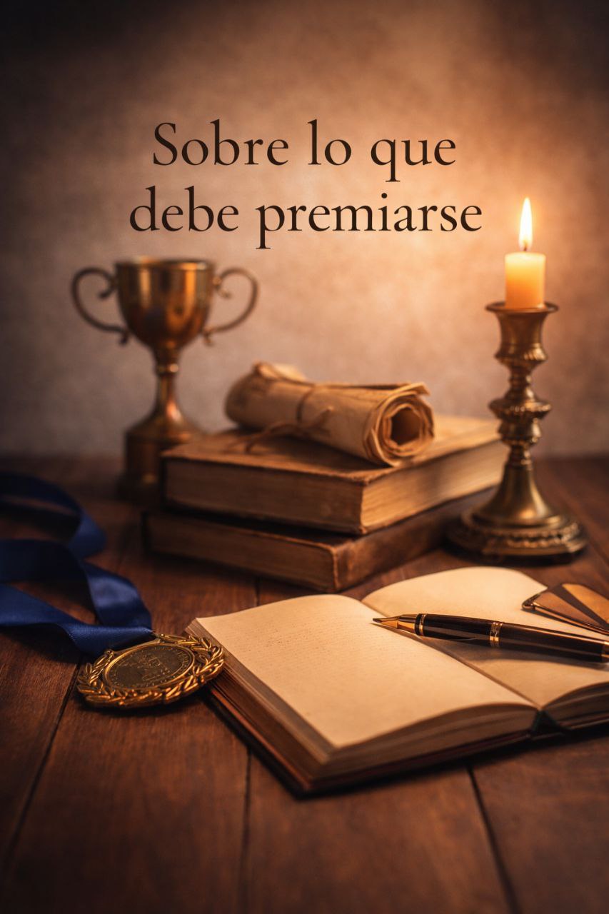 Sobre lo que debe premiarse sobre lo que